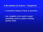 The Empirical Revolution in Science: Copernicus to Kepler - slide 1