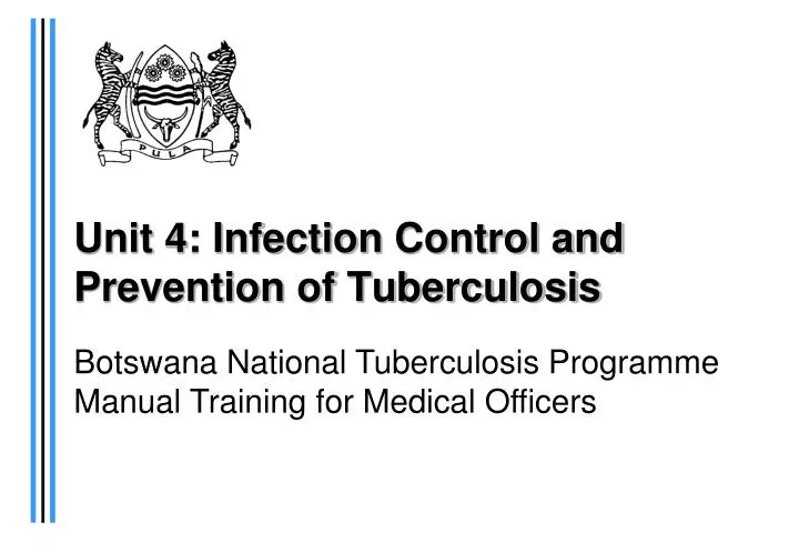 unit 4 infection control and prevention of tuberculosis