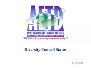Diversity Council Status
