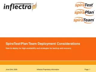 SpiraTest/Plan/Team Deployment Considerations
