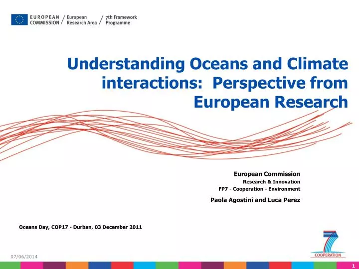 understanding oceans and climate interactions perspective from european research