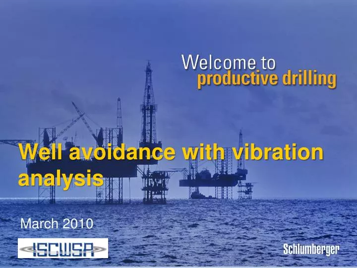 well avoidance with vibration analysis