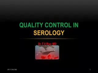 quality control in serology