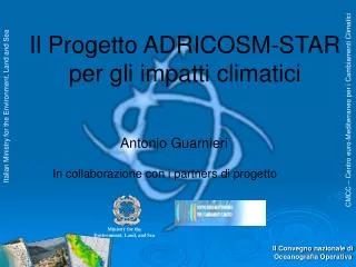 Il Progetto ADRICOSM-STAR per gli impatti climatici