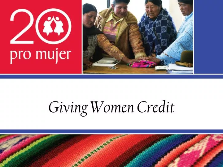 giving women credit