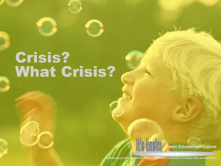 crisis what crisis