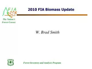2010 FIA Biomass Update