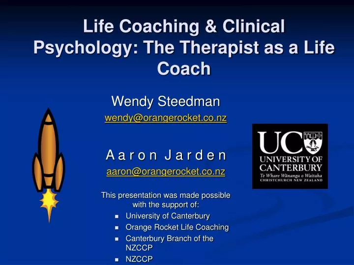 life coaching clinical psychology the therapist as a life coach