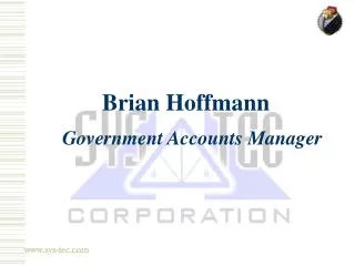 Brian Hoffmann Government Accounts Manager