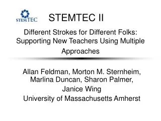 Different Strokes for Different Folks: Supporting New Teachers Using Multiple Approaches