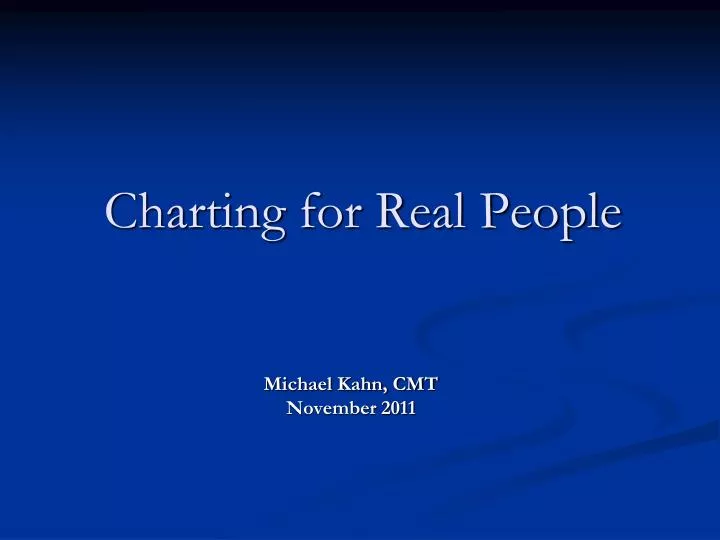 charting for real people