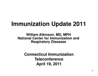 Immunization Update 2011