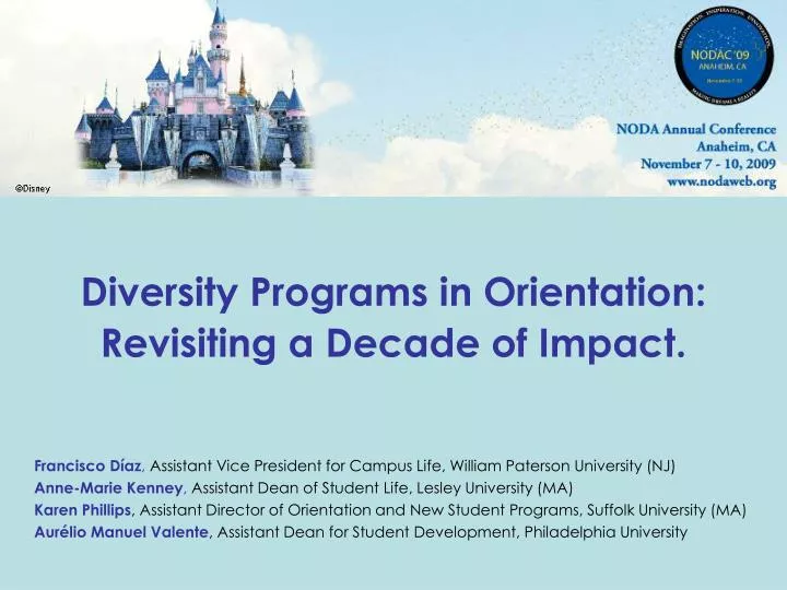 diversity programs in orientation revisiting a decade of impact