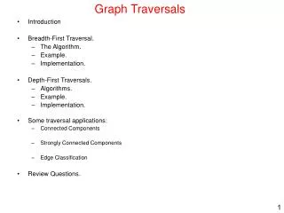Graph Traversals