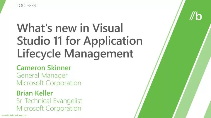 what s new in visual studio 11 for application lifecycle management