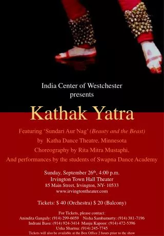 India Center of Westchester presents
