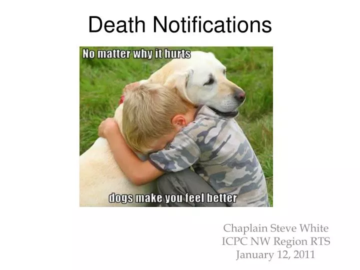 death notifications
