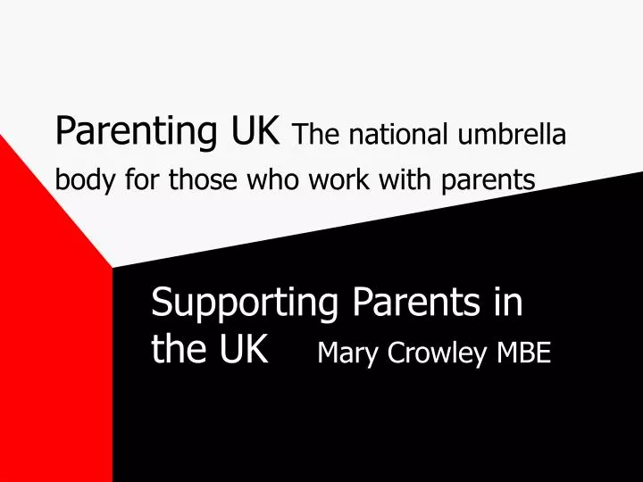 parenting uk the national umbrella body for those who work with parents
