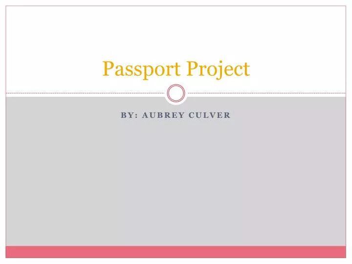 passport project