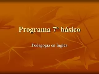 programa 7 b sico