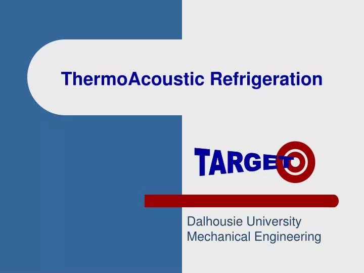 thermoacoustic refrigeration