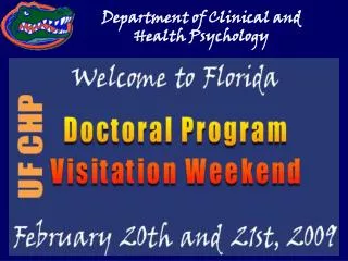 Department of Clinical and Health Psychology