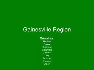 Gainesville Region