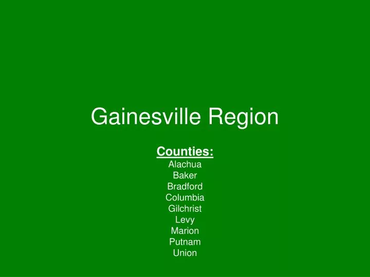gainesville region