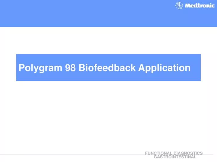 polygram 98 biofeedback application