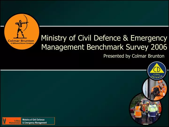 ministry of civil defence emergency management benchmark survey 2006