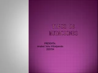 tipos de mutaciones