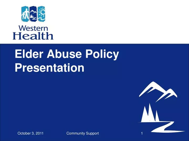 elder abuse policy presentation