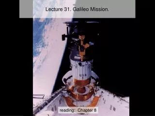 Lecture 31. Galileo Mission.