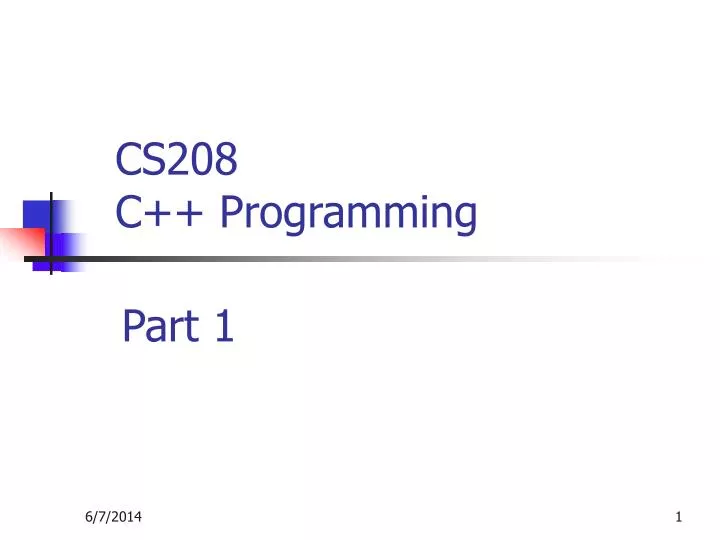 cs208 c programming