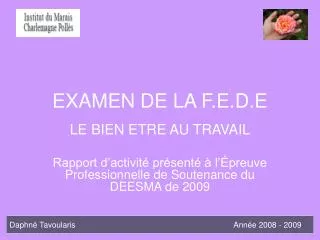 EXAMEN DE LA F.E.D.E