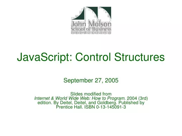 javascript control structures