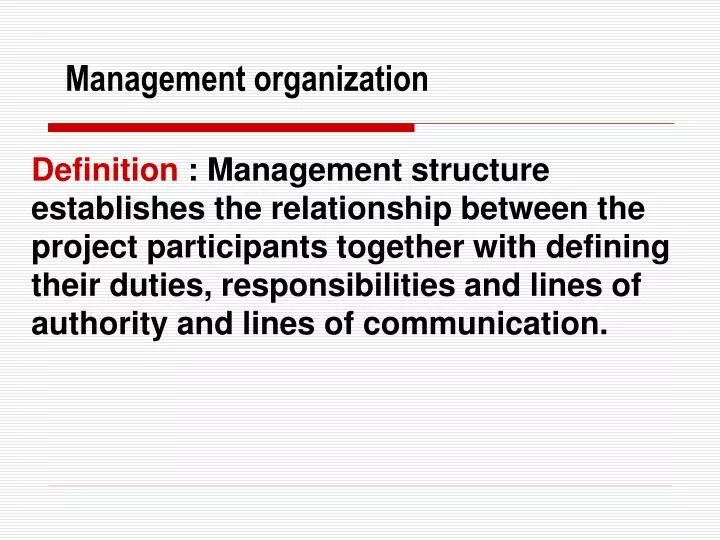 management organization