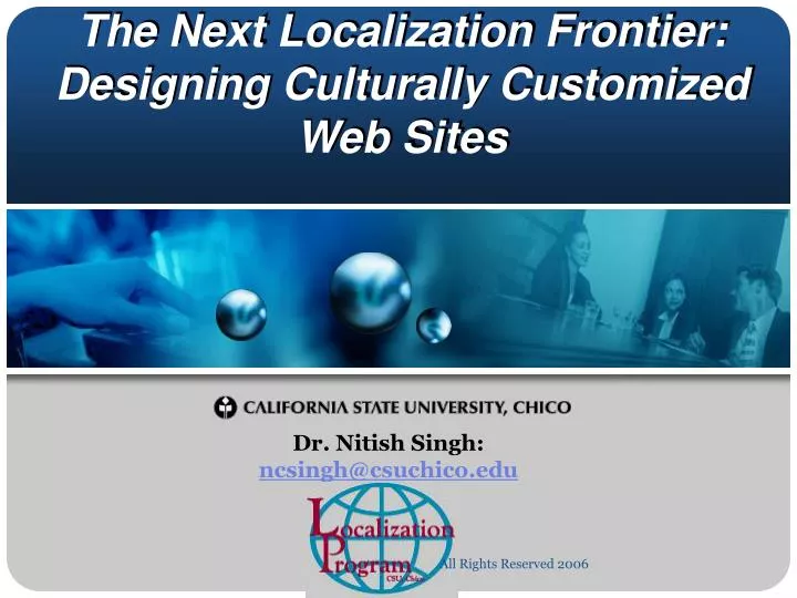 the next localization frontier designing culturally customized web sites
