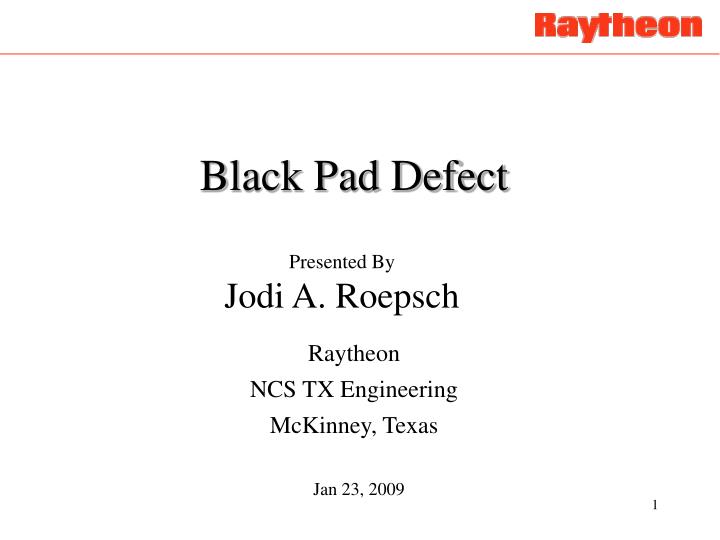 black pad defect