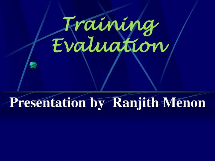 training evaluation
