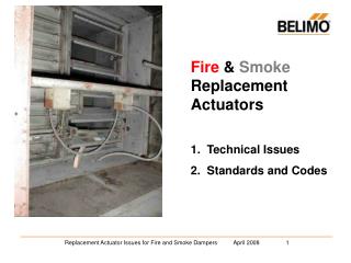Fire &amp; Smoke ReplacementActuators