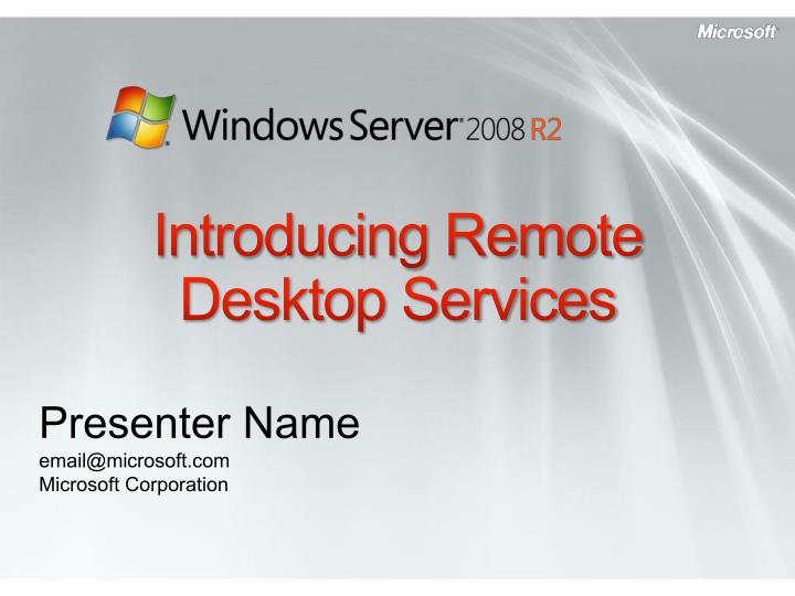 introducing remote desktop services
