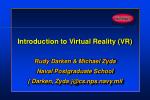 Introduction to Virtual Reality (VR) - slide 1