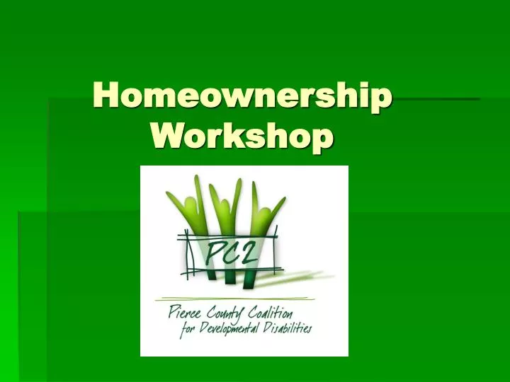 homeownership workshop
