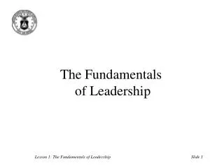 the fundamentals of leadership