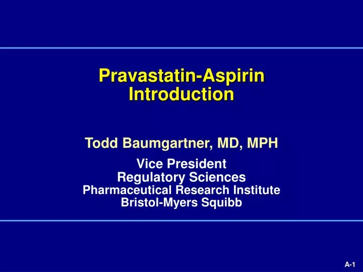 pravastatin aspirin introduction