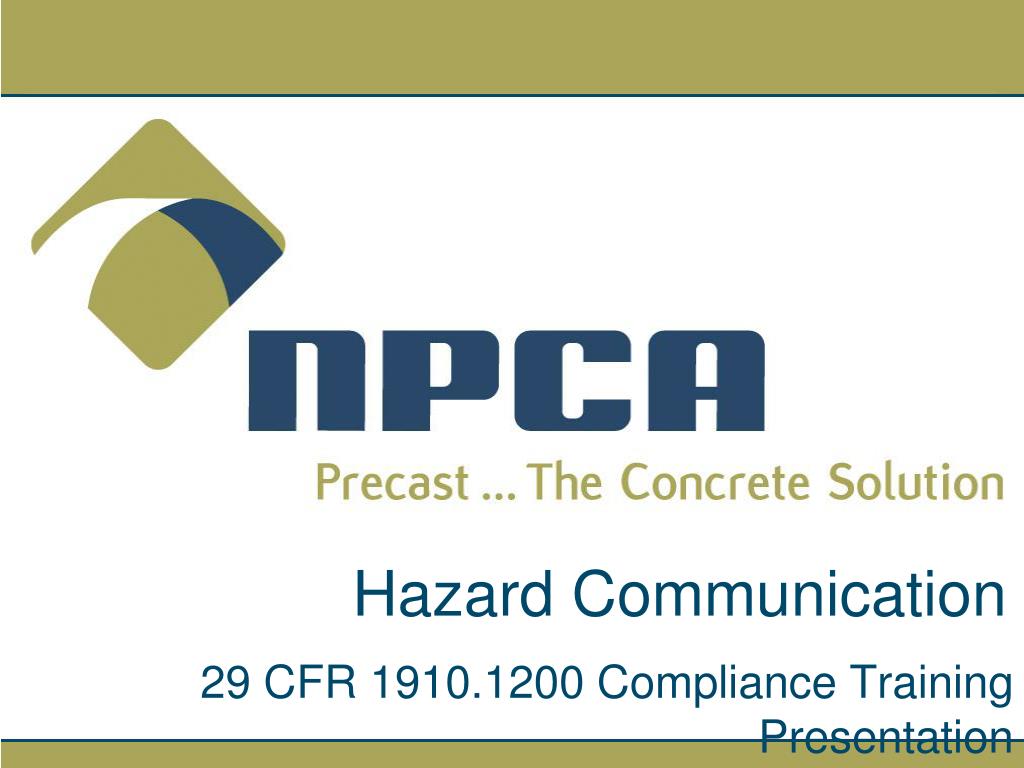 PPT - Comprehensive Overview of Hazard Communication Standard Training ...