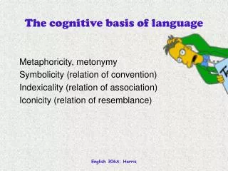 The cognitive basis of language