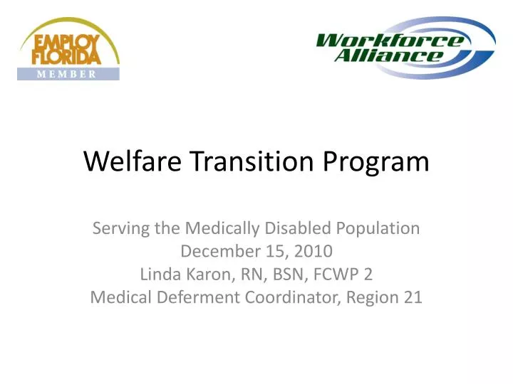 welfare transition program