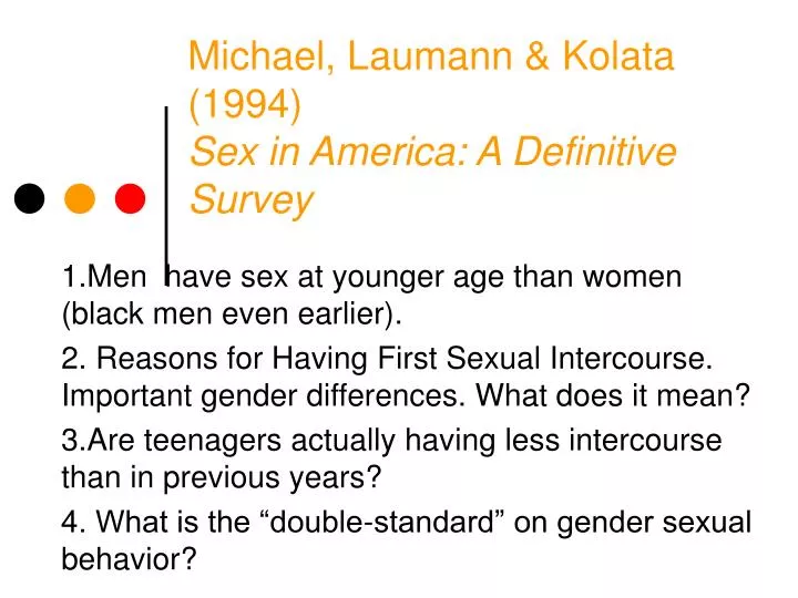 michael laumann kolata 1994 sex in america a definitive survey